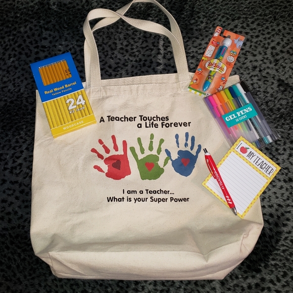 Teacher Tote Bag Accessories Set - Picture 10 of 10
